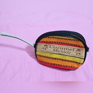 Colorful Striped Coin Purse